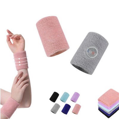 One Pair Sports Wristband Tennis Wrist Band Sweatband