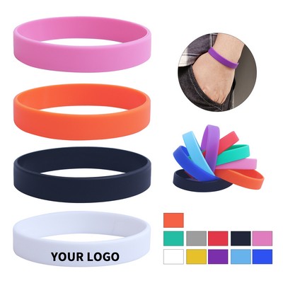 Silicone Material Debossed Text Wristband