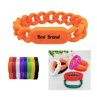 Eco-friendly Silicone Twisted Bracelet