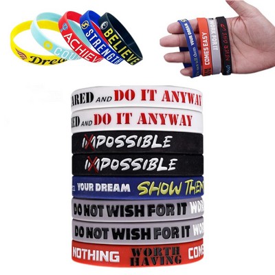 Debossed Silicone Wristbands