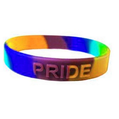 Embossed and Segmented Silicone Bracelet