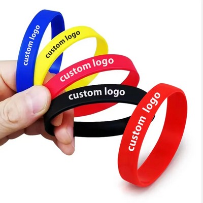 Debossed Silicone Wristband